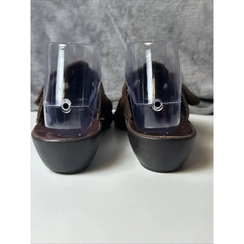 Easy Spirit Women’s Mule Sandal Shoes Comfort Slide Medium Brown Leather Sz 7.5‎